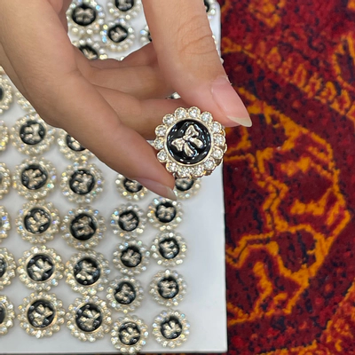 مگنت روسری پاپیونی نگینی دو طرفه