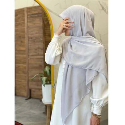 روسری نخ دنیز طوسی روشن