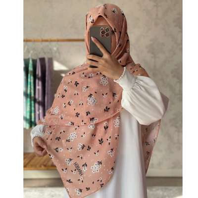 روسری هلویی گلریز