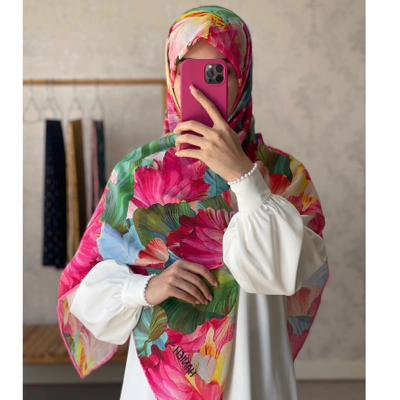 روسری رنگین کمانی کلاسیک